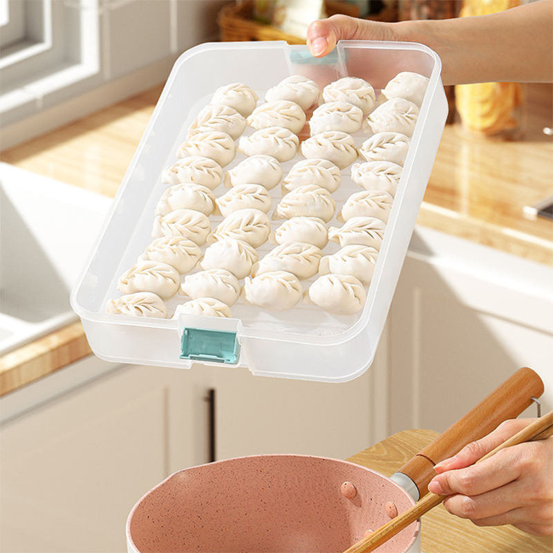 何亦饺子盒家用食品级厨房冰箱整理神器馄饨盒保鲜速冻冷冻专用收纳盒