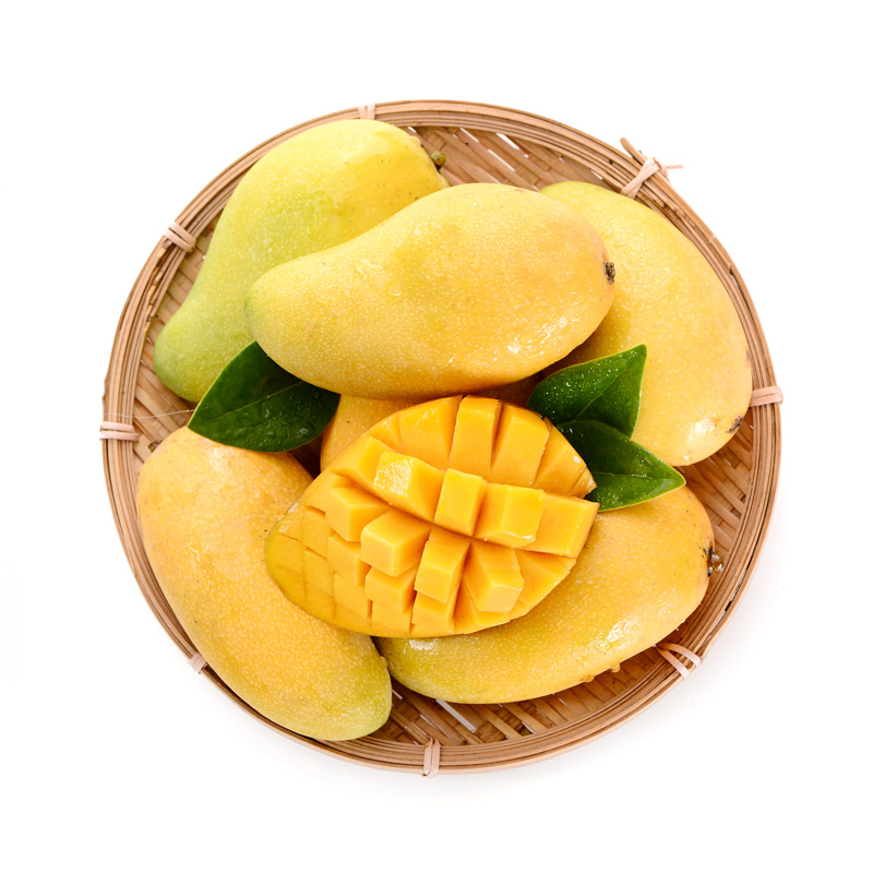 (需催熟)广西百色金煌芒果5斤大果(单果300-400g)新鲜水果整箱当季现摘大果生鲜自营新鲜大芒果热带水果甜心芒高清大图