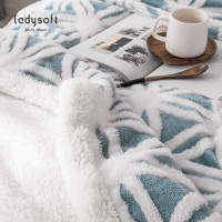 ladysoft御棉堂 新品舒棉绒毛毯1.3/1.5/1.8/2.0米羊羔绒毛毯加厚双层盖毯