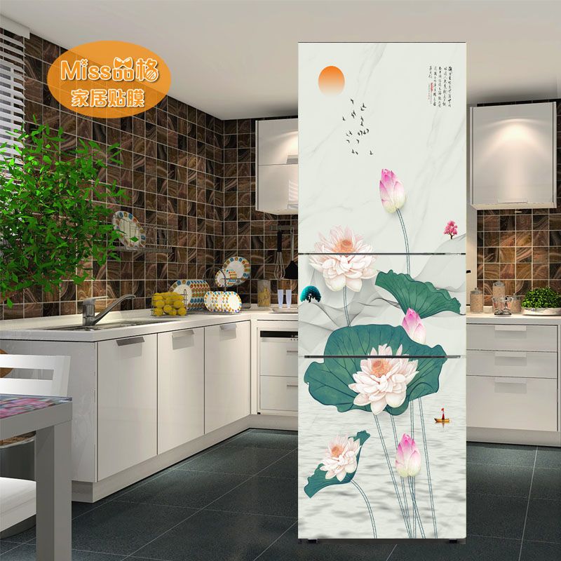 冰箱贴纸装饰贴画全贴防水可移除自粘北欧可爱创意卡通翻新贴r15|r8 大