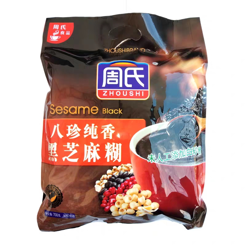 周氏(zhoushichongtiao) 纯香八珍黑芝麻糊700g
