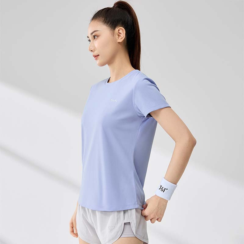 361°运动t恤女夏季新款轻薄透气速干上衣女士瑜伽健身运动短袖662524110V