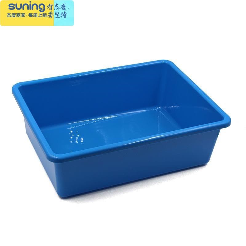 希杰狮王叠加塑料储物筐家庭无盖透明玩具多色收纳盒收纳箱幼儿园教具篮 橘黄色 小号收纳架图片