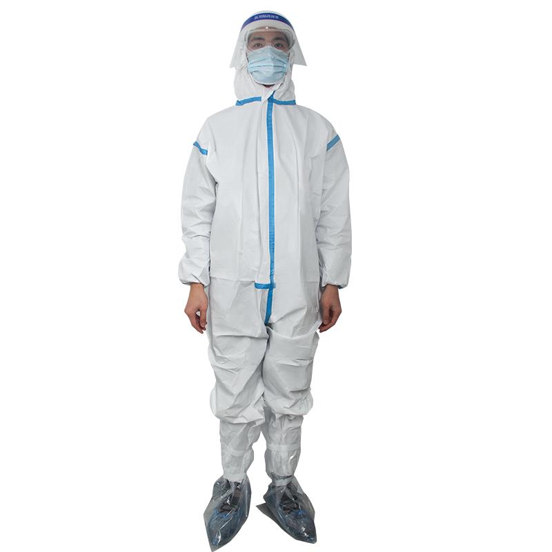 一次性医用隔离衣连体防护医院隔离服防病毒防护防疫连体全身隔离衣带