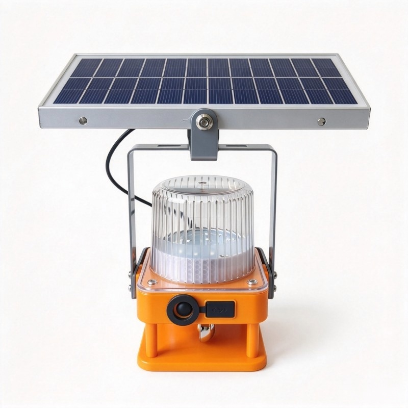 欧可度OKD-25Yc 3.7V 3W IP66 60次S LED 太阳能语音警示灯(计价单位:盏)黄色高清大图