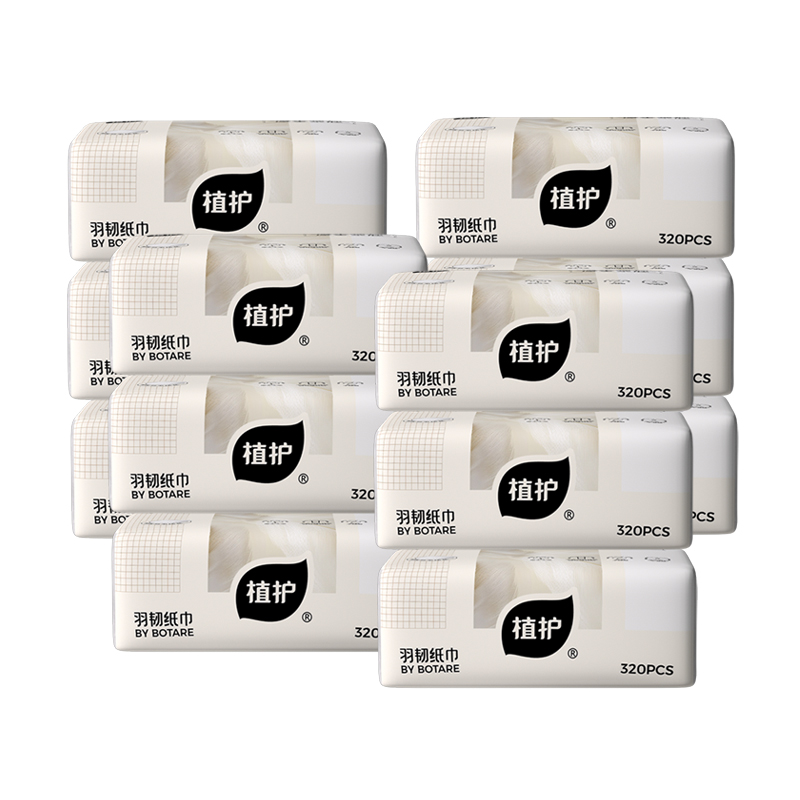 植护 韧享 纸巾(羽韧系列)136*180/4层 80抽*12包