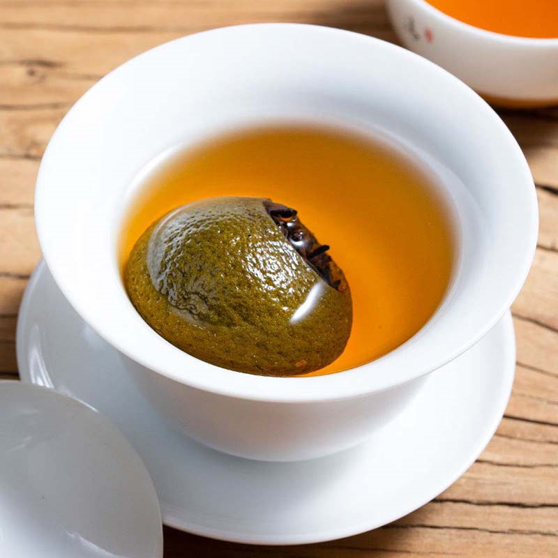 痴福 新会小青柑普洱茶熟茶陈皮橘皮柑普茶小柑橘茶叶浓香型茶叶500克 PET小青柑两罐共500克高清大图