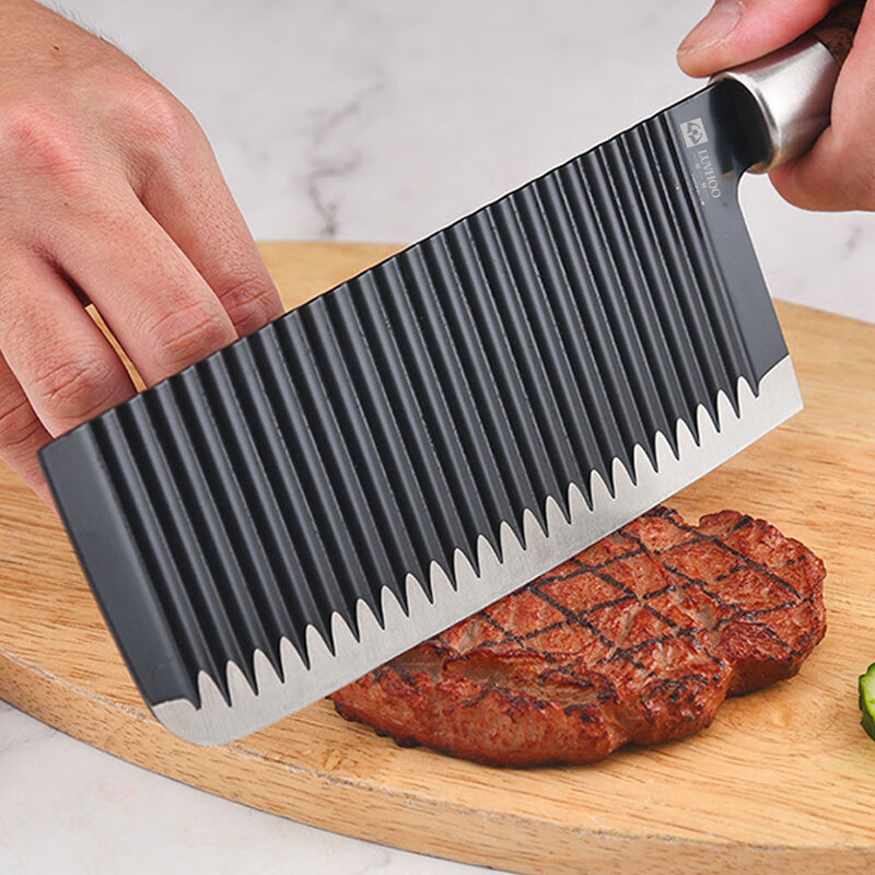 朗赫刀具五件套波浪纹型坚硬耐磨握感舒适骑士LH-GJ011高清大图