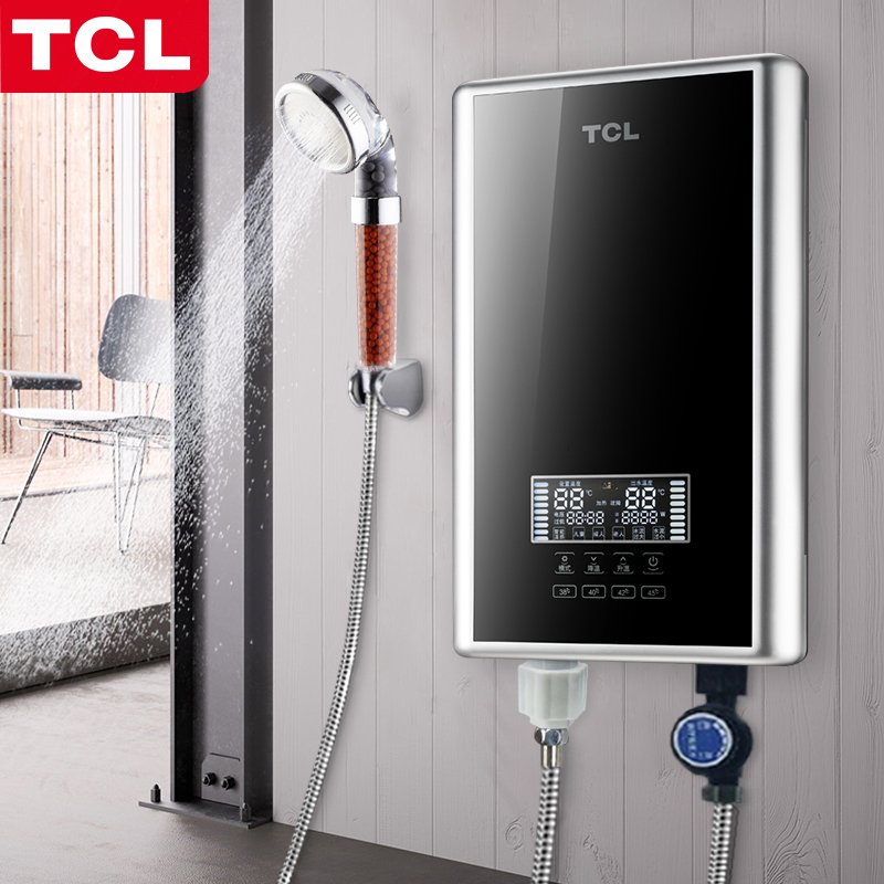 TCL TDR-851TM即热式热水器电家用快速壁挂式变频恒温洗澡机速热淋浴快热式 黑色