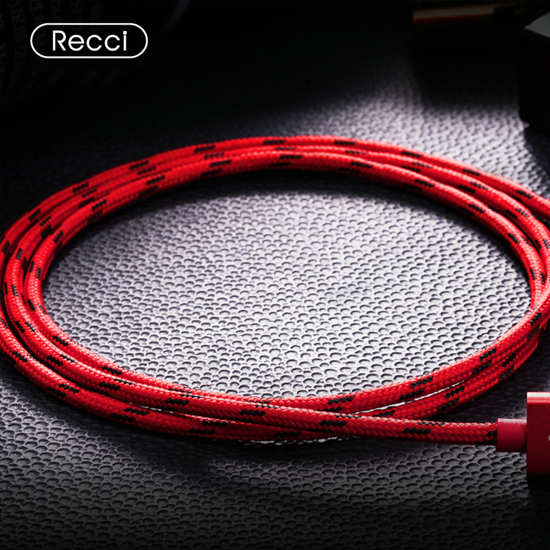 锐思(Recci)装甲兵铝合金编织数据线 苹果数据线手机充电线RCL-F100/RCM-F100/RCT-F100