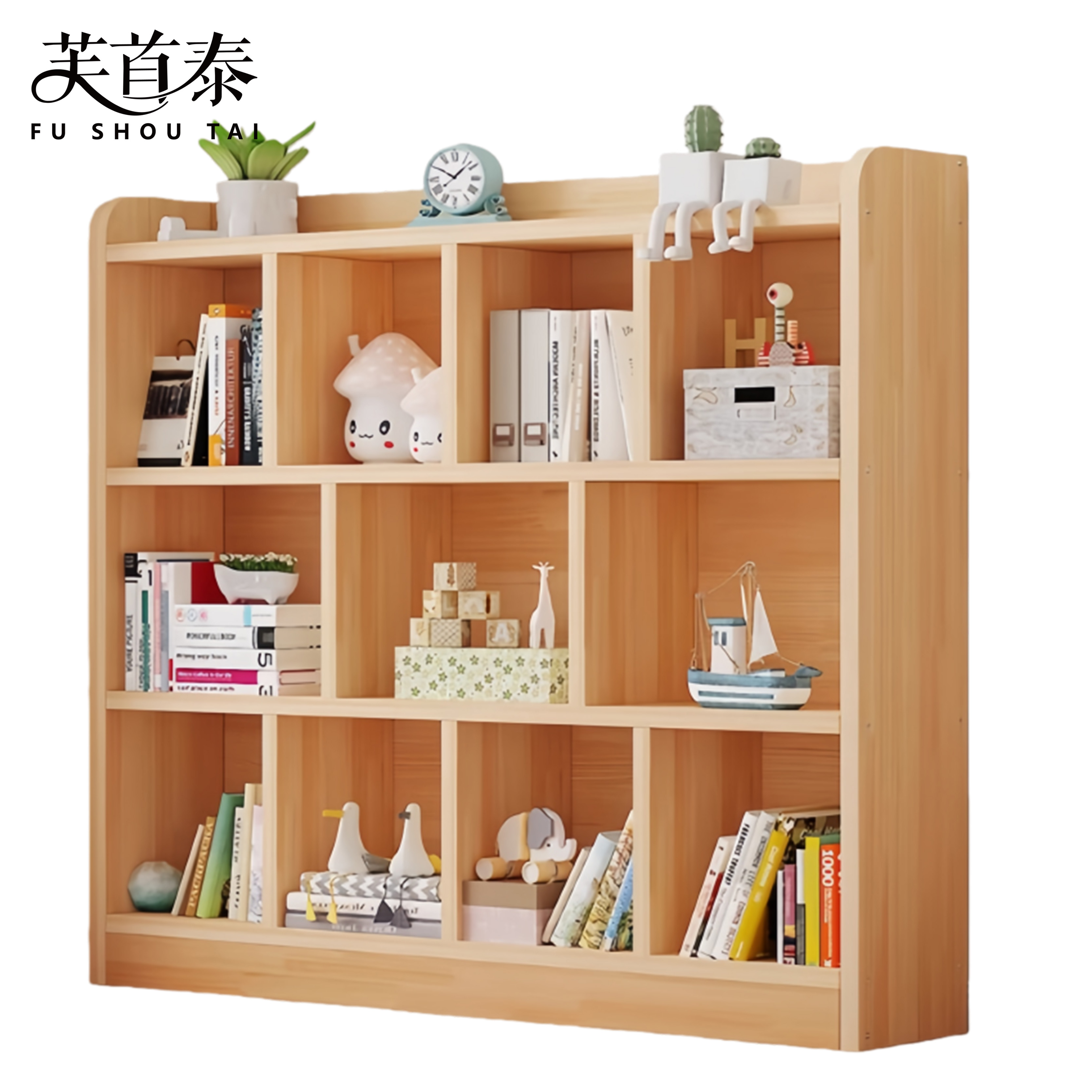 芙首泰三层书架1200*240*1200mm个高清大图