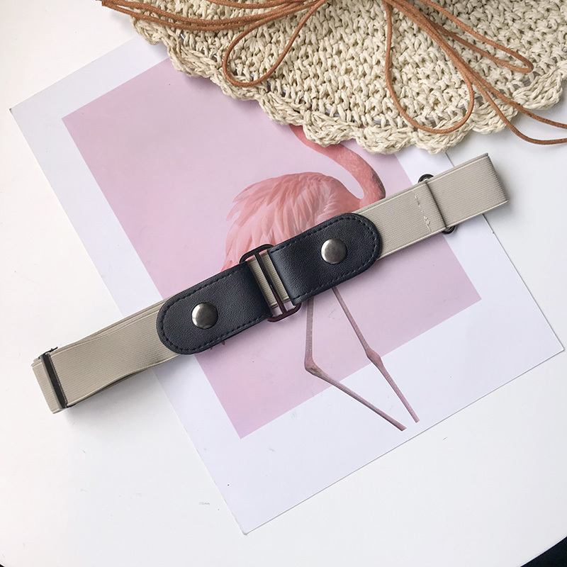 盛世尼曼隐形腰带女士牛仔裤夏款懒人松紧裤带无扣弹力简约细学生皮带