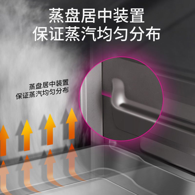 乐创(lecon) 商用蒸饭机 LC-ZFG10 顶部定时控温10盘商用全自动蒸饭柜米饭电蒸箱 380V食堂蒸饭车蒸饭机