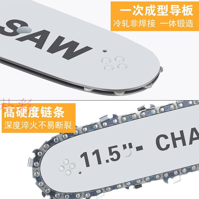 汐岩电锯家用伐木锯电链锯小型多功能木工迷你角磨机改装手提220 链条图片