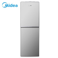 美的(Midea) 饮水机家用办公立式双开门柜式饮水器YR1518S-X 冰川银 温热型
