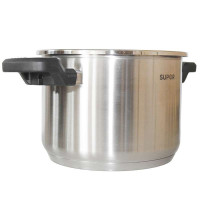苏泊尔/SUPOR高档巧易开压力快锅D22E不锈钢高压锅正品 7.6L 多用蒸汤锅电磁炉燃气灶适用