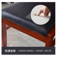 全简实木会议椅时尚简约办公职员麻将椅电脑人体工学皮革椅