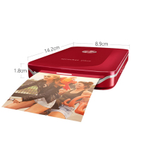惠普(HP)小印 sprocket PLUS(红) 手机口袋照片打印 家用迷你彩色打印 年会礼品 圣诞节日礼物