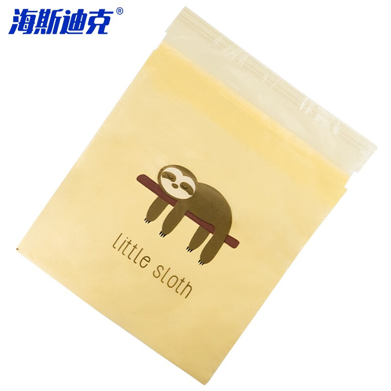 海斯迪克 粘贴式车载垃圾袋 HKY-246 黄色树懒 15只 1件高清大图