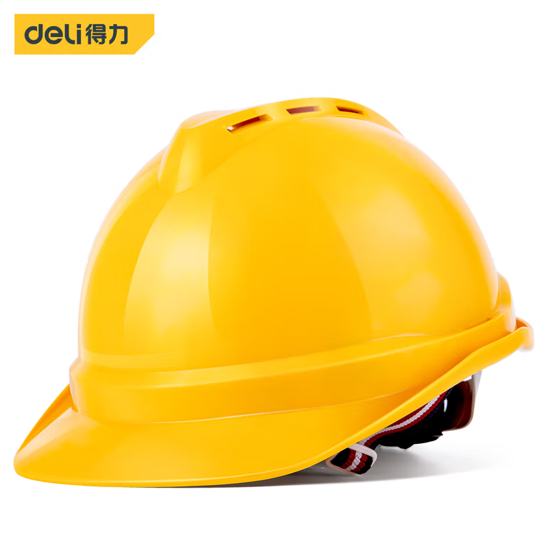得力(deli) DL525001 ABS安全帽旋钮式(黄) 51-62cm