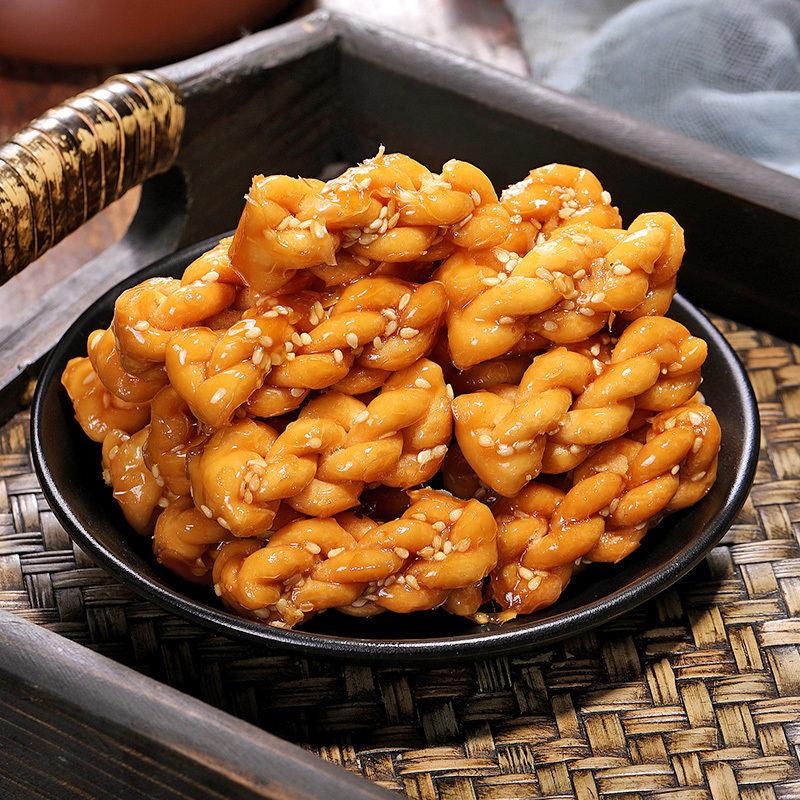[满88减50元]欧贝拉小麻花500g整箱零食小吃网红好吃的排行榜饼干小袋装充饥夜宵休闲食品传统糕点