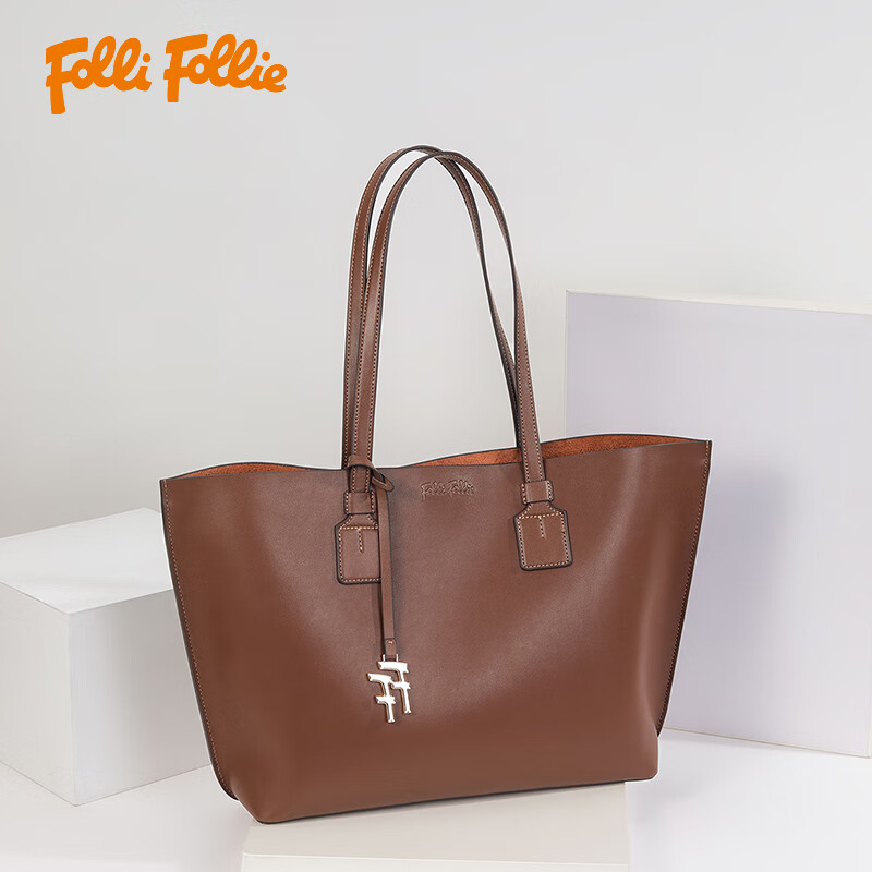 FOLLI FOLLIE 真皮时尚托特包(SB24JLP001)高清大图