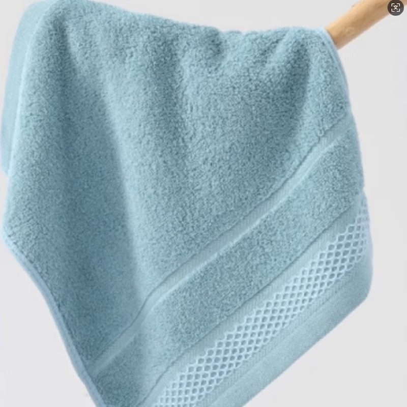 眷忆城JYC338浴巾毛巾方巾三件套 蓝色(计价单位:套)高清大图