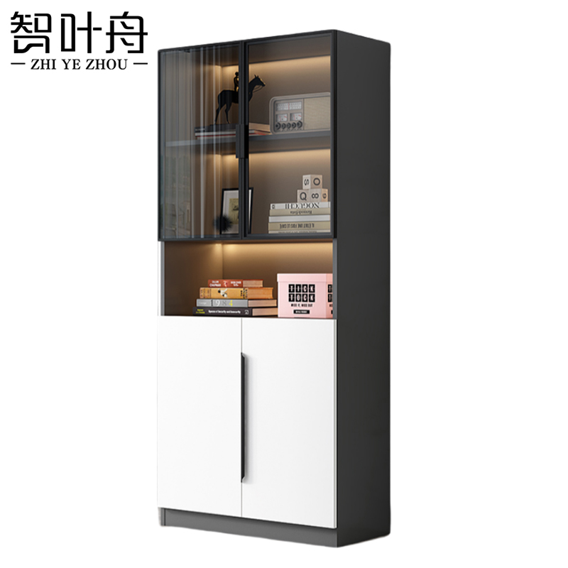 智叶舟资料柜两门60*40*200cm台高清大图