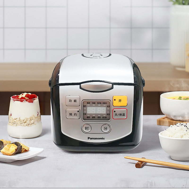 松下(Panasonic)家用电饭煲智能迷你煲小型多功能预约2L蒸煮电饭锅1-3人DX071-K高清大图