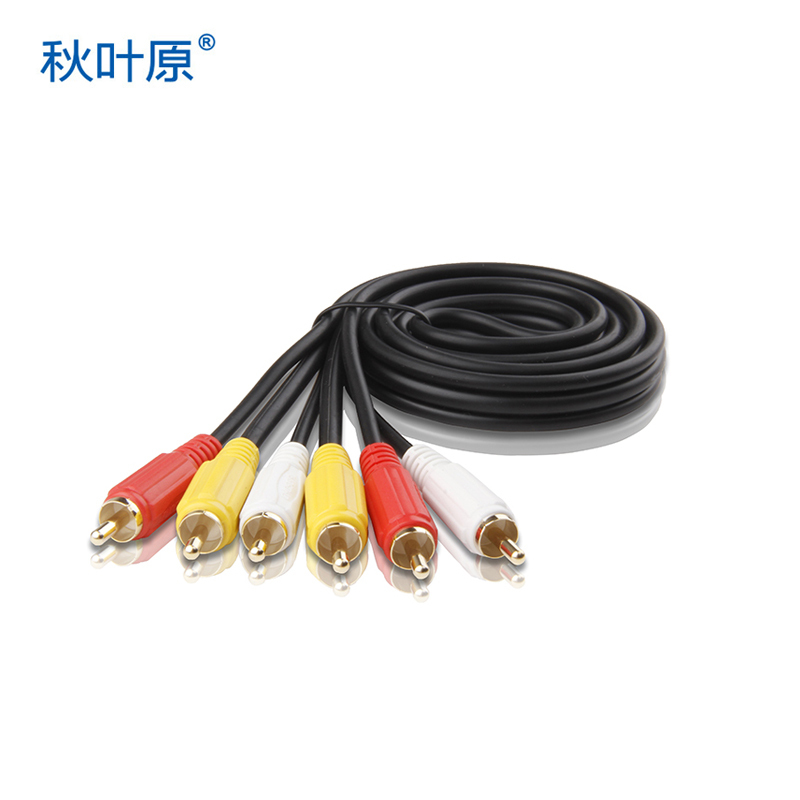 【精选】秋叶原（CHOSEAL) 5m音视频六头线 影音电视顶盒线