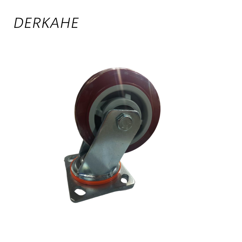 DERKAHE 重型手推车聚氨酯轮 φ150×50(6寸) 万向款 个高清大图