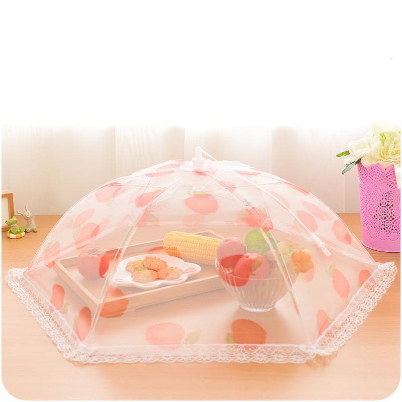 菜罩可饭罩小号食物罩饭菜家用盖菜罩长方形透明大号折叠保护罩 敬平 大号红苹果图片