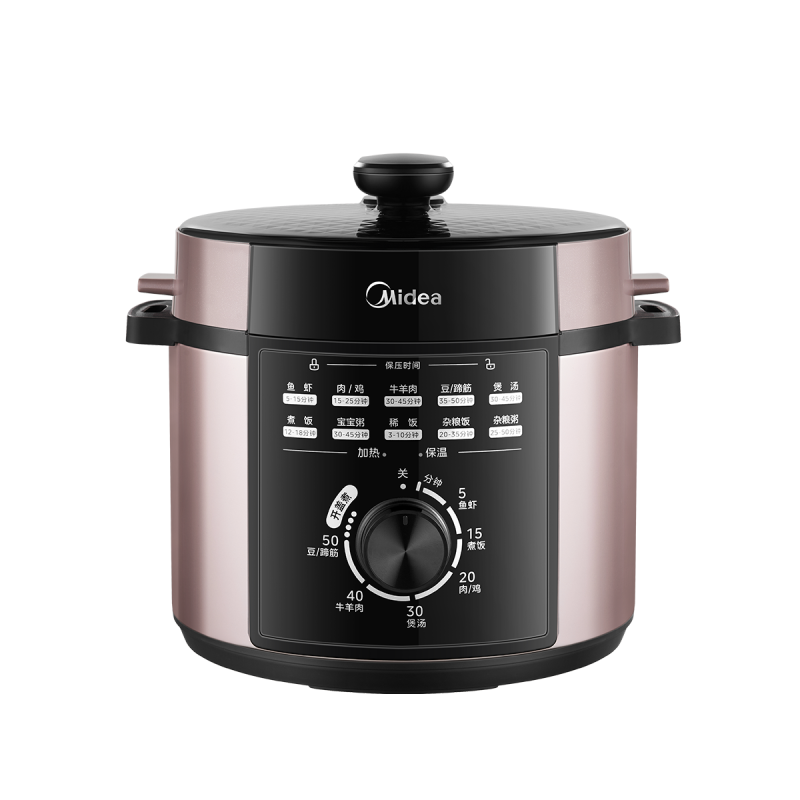 美的(Midea) MY-E501 电压力锅家用5L升大容量双胆提鲜煲汤1000W大功率高压锅