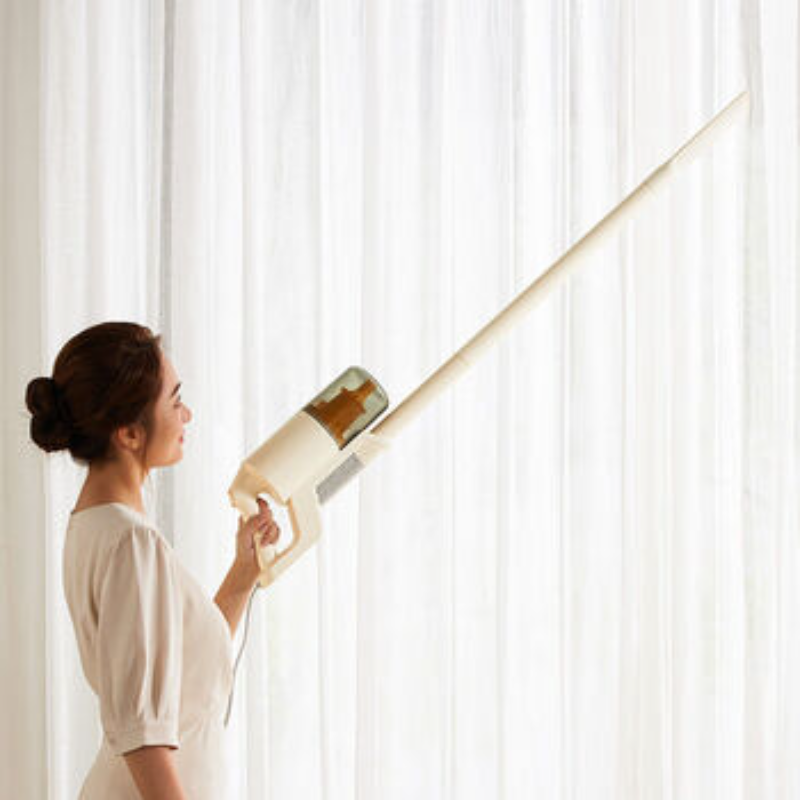 苏宁 小熊 吸尘器 XCQ-E06F1 米黄色 有线手持吸拖一体带除螨水箱高清大图