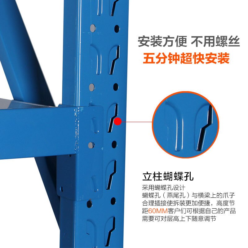 货架仓储轻型货物置物架仓库储藏室货架多层超市展示架家用铁架子壹德壹