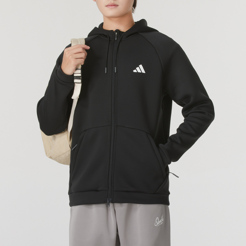 Adidas阿迪达斯男装新款运动服针织连帽夹克外套IX5706 ZP