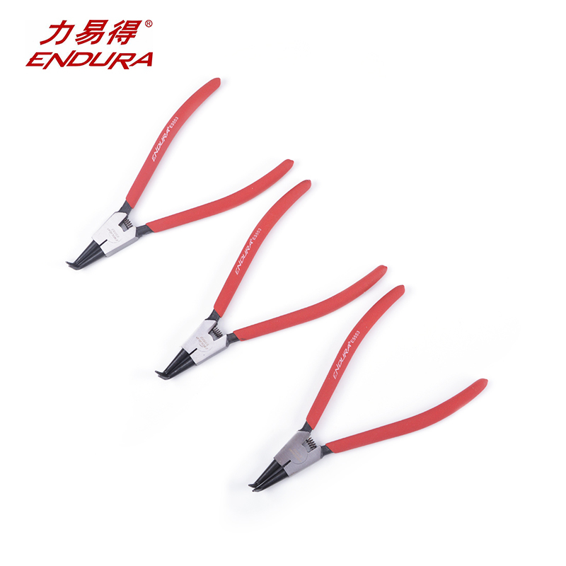 力易得(ENDURA)9寸轴用曲口卡簧钳 日式卡簧钳 E5553 1把