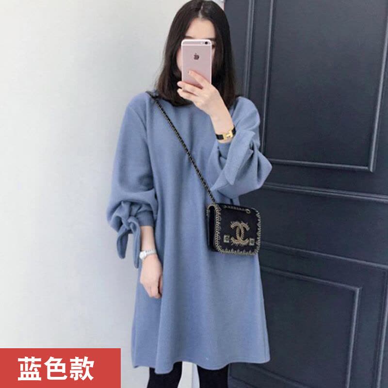 迪鲁奥(DILUAO)孕妇秋冬装套装时尚款2021新款毛衣孕妇宽松上衣休闲商务外出孕妇裙图片