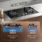 美的(Midea)燃气灶 大火力家用灶具 5.0kW猛火大火灶台嵌两用 JZT-Q523L-M 天然气
