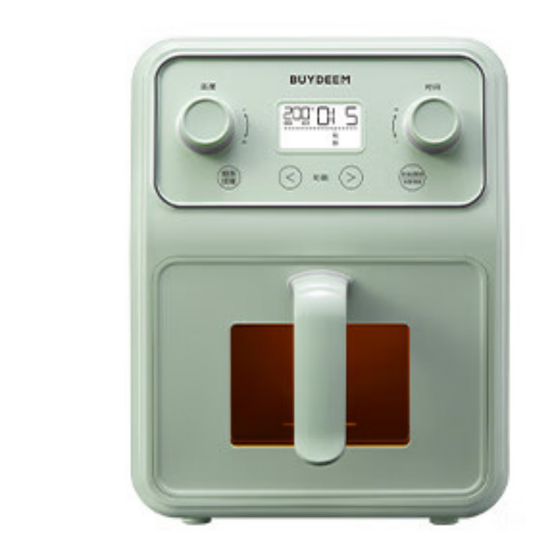 北鼎(Buydeem)空气炸锅家用多功能无油炸锅4L大容量可视化窗口健康低油烹饪精准温控F51【浅杉绿】