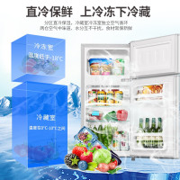 66升银色 奥克斯(AUX)小冰箱家用迷小型宿舍出租房冷冻冷藏迷你单人二人双门双开门宿舍出租房冰箱节能省电定制商品