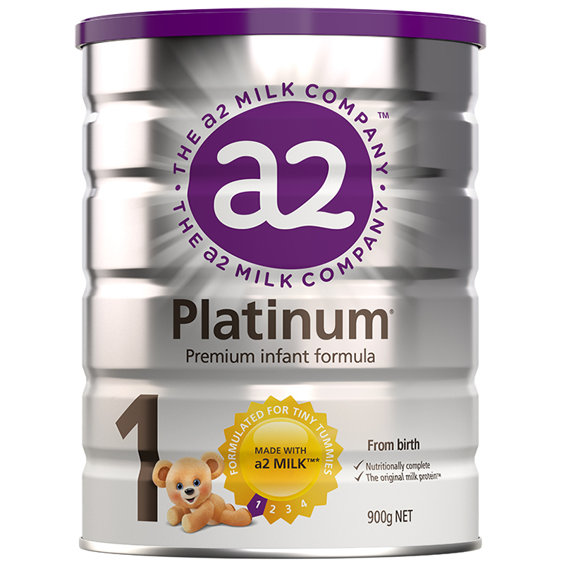 澳洲a2Platinum白金版 婴幼儿配方奶粉1段&美国Comotomo可么多么奶瓶婴儿硅胶奶瓶粉色5盎司