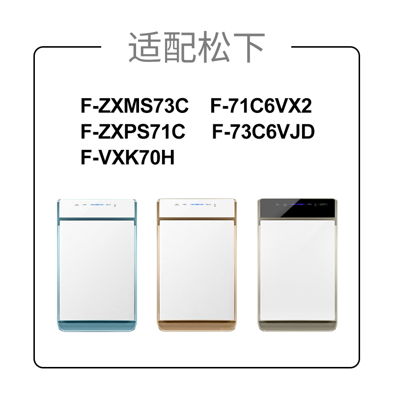 适配松下空气净化器滤网F-71C6VX2/73C6VJD[日常除醛除异味]高清大图