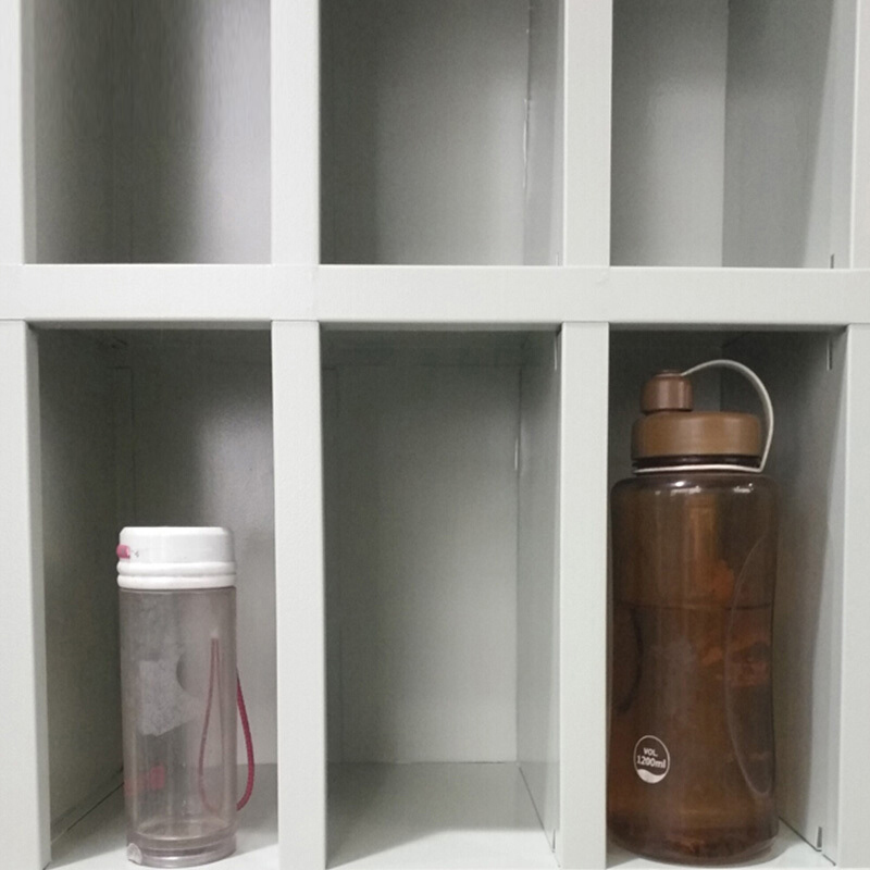 永格水杯柜茶水柜员工碗柜水杯存放柜钢制储物柜70格水杯柜