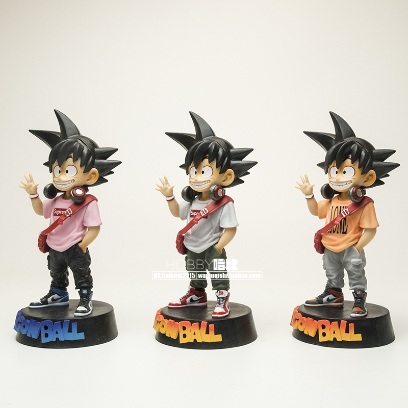 盒装七龙珠gk小孙悟空潮玩潮牌版手办模型摆件玩具潮牌孙悟空粉色上衣