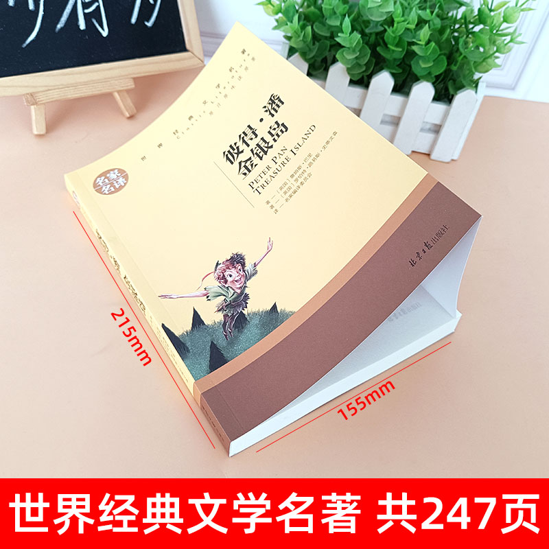 世界经典 文学名著[彼得潘金银岛] [正版]金银岛 彼得潘书 世界名著 三四五六年级必读课外书老师世界名著文学读物 儿童高清大图