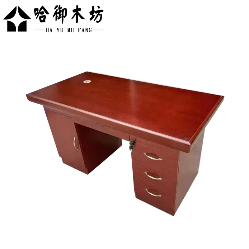 哈御木坊可定制办公桌木皮烤漆1200*600*760mm个高清大图