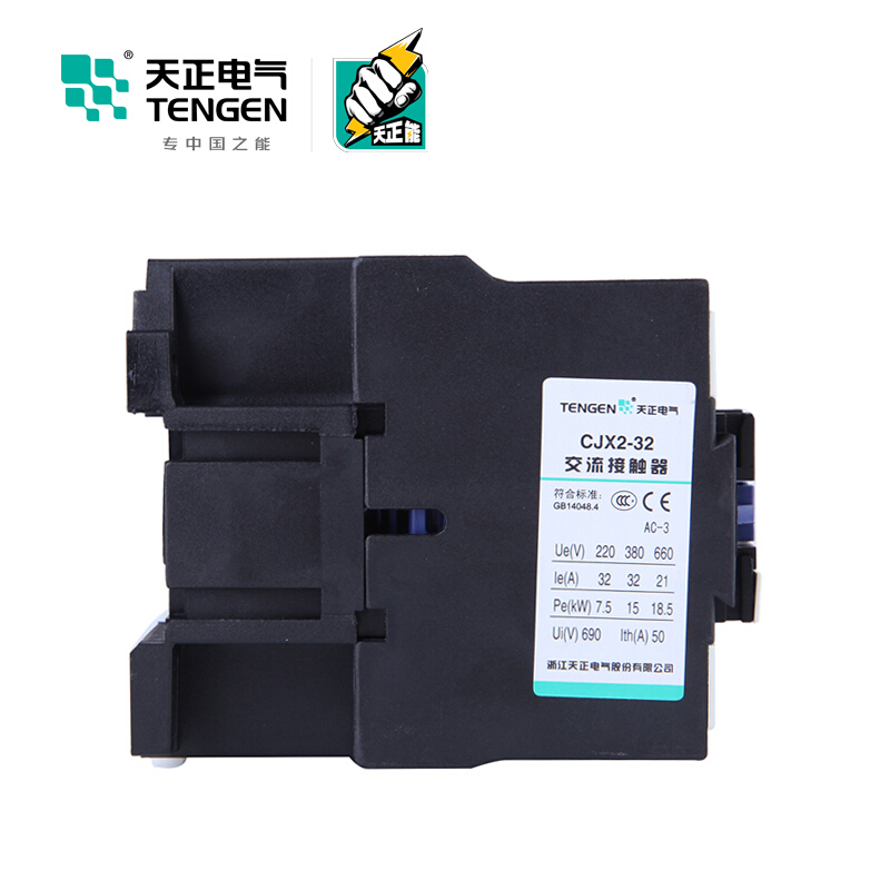 天正电气 CJX2-3210 36V 3NO 1NO 32A 50Hz 3P 02010070163 交流接触器