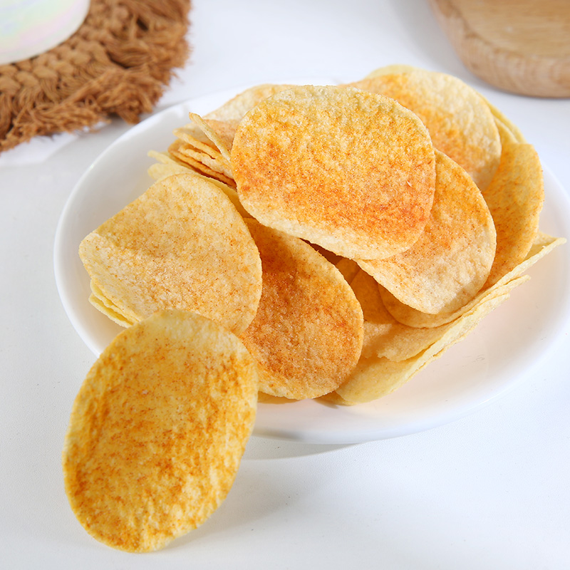 可比克罐装薯片膨化食品零食休闲办公室45g*3高清大图