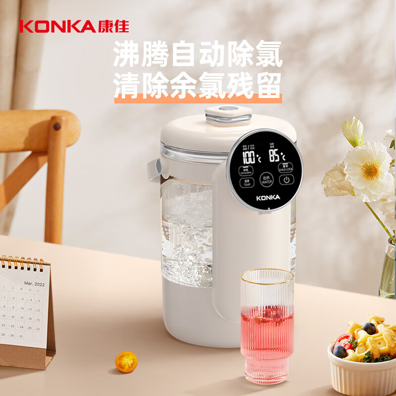 康佳电热水瓶2.5L高温热煮不易裂易清洗KDSP-2513-W高清大图